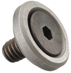 Gibraltar - 3/8-16 Thread, 1-5/8" OD, 3/8" High, Flat Foot - Steel & Lead Alloy - Exact Tooling
