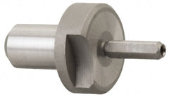 Gibraltar - 0.3584" Nose Diam, 1/2" Nose Length, 7/8" Collar Diam, Slip Fit Diamond Straight Locating Pin - Low Carbon Steel, 1/2" Tail Diam, 1-1/2" OAL, Relieved, +0.0000" Tolerance - Exact Tooling
