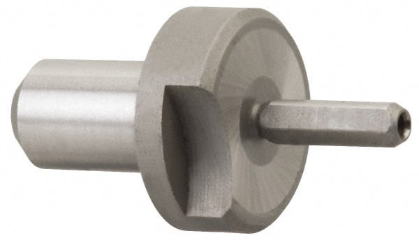 Gibraltar - 0.1558" Nose Diam, 7/16" Nose Length, 5/8" Collar Diam, Slip Fit Diamond Straight Locating Pin - Low Carbon Steel, 5/16" Tail Diam, 1-3/16" OAL, Relieved, +0.0000" Tolerance - Exact Tooling