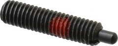 Jergens - 10-32, 3/4" Thread Length, 1/8" Plunger Projection, Steel Threaded Spring Plunger - 0.093" Max Plunger Diam, 3/4" Plunger Length, 2.9 Lb Init End Force, 11.1 Lb Final End Force, 3/32" Hex - Exact Tooling