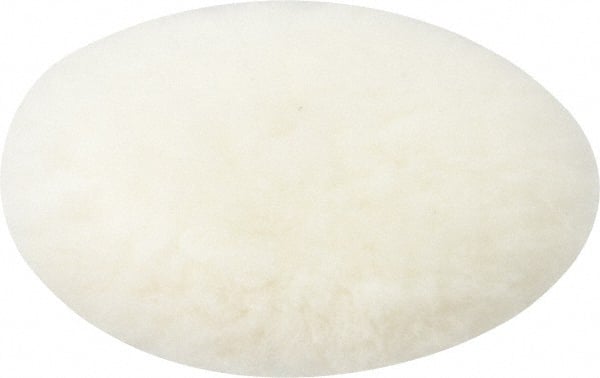 3M - 3" Diam Lambswool Bonnet Pad - 25/32" Pile, Hook & Loop Attachment - Exact Tooling