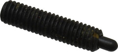 Jergens - 10-32, 3/4" Thread Length, 1/8" Plunger Projection, Steel Threaded Spring Plunger - 0.093" Max Plunger Diam, 3/4" Plunger Length, 2.9 Lb Init End Force, 11.1 Lb Final End Force, 3/32" Hex - Exact Tooling