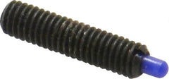 Jergens - 10-32, 3/4" Thread Length, 1/8" Plunger Projection, Steel Threaded Spring Plunger - 0.093" Max Plunger Diam, 3/4" Plunger Length, 2.9 Lb Init End Force, 11.1 Lb Final End Force, 3/32" Hex - Exact Tooling