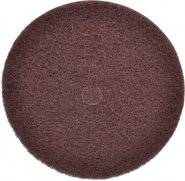 3M - 12" Medium Grade Aluminum Oxide Deburring Disc - 1-1/4" Center Hole, Arbor Connection, Maroon, 1,900 Max RPM - Exact Tooling