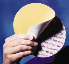 3M - 5" Diam, 320 Grit, Aluminum Oxide Hook & Loop Disc - Extra Fine Grade, Coated, A Weight Paper Backing, Series 210U - Exact Tooling