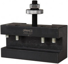 Phase II - Series DA, #1 Turning & Facing Tool Post Holder - 17 to 48" Lathe Swing, 3-1/8" OAH, 1-5/16" Max Tool Cutting Size, 2-3/16" Centerline Height - Exact Tooling