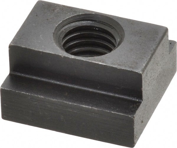 Jergens - 1/2-13 Blind Tapped T Slot Nut - 5/8" Slot Width, 1 x 11/32" Base Width x Height, 1-1/8 x 5/8" OAL x Height - Exact Tooling