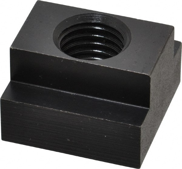 Jergens - 3/4-10 Blind Tapped T Slot Nut - 7/8" Slot Width, 1-1/2 x 9/16" Base Width x Height, 1-1/2 x 1" OAL x Height - Exact Tooling