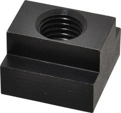 Jergens - 3/4-10 Blind Tapped T Slot Nut - 7/8" Slot Width, 1-1/2 x 9/16" Base Width x Height, 1-1/2 x 1" OAL x Height - Exact Tooling