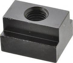 Jergens - 3/4-10 Blind Tapped T Slot Nut - 1-1/16" Slot Width, 1-5/8 x 1-1/16" Base Width x Height, 2 x 1-1/4" OAL x Height - Exact Tooling