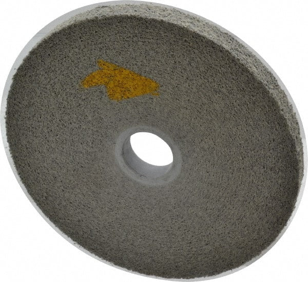 3M - 6" Diam, 1/2" Face Width, 1" Center Hole, Fine Grade, Silicon Carbide Deburring Wheel - Convolute, Hard Density 9 Grade, 6,000 RPM - Exact Tooling