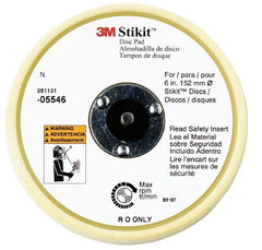 3M - 6" Diam Adhesive/PSA Disc Backing Pad - Soft Density, 10,000 RPM - Exact Tooling