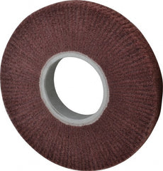 3M - 8" Diam Aluminum Oxide Finishing Flap Wheel - 3" Hole, 1" Wide, Density 5, Nonwoven, Fine Grade, 3,200 Max RPM - Exact Tooling