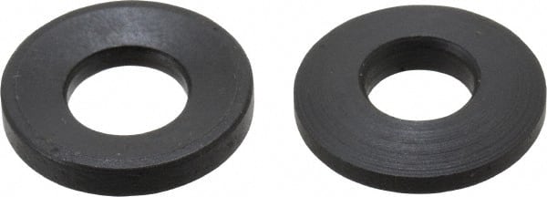 Jergens - 1/4" Bolt, Black Oxide, Steel, Spherical Washer Assembly - 19/64" Female, 17/64" Male Inside x 5/8" OD, 3/16" Thick, 1" Radius - Exact Tooling