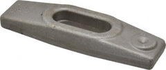 Jergens - 5/8" Stud, 1-3/8" Travel, 6" OAL x 1-3/4" Overall Width x 7/8" Overall Height, Heel Clamp - Grade C-1030/C-1035 Forged Steel, 1-3/8" Long x 11/16" Wide Slot, 2-5/16" Length x 1-1/4" Width x 9/16" Tapered Height - Exact Tooling