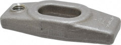 Jergens - 5/8" Stud, 11/16" Travel, 4" OAL x 1-5/8" Overall Width x 3/4" Overall Height, Heel Clamp - Grade C-1030/C-1035 Forged Steel, 11/16" Long x 11/16" Wide Slot, 1-21/32" Length x 1-3/16" Width x 1/2" Tapered Height, Tapped - Exact Tooling