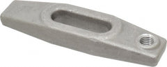 Jergens - 7/8" Stud, 2" Travel, 8" OAL x 2-1/8" Overall Width x 1-1/8" Overall Height, Heel Clamp - Grade C-1030/C-1035 Forged Steel, 2" Long x 13/16" Wide Slot, 3" Length x 1-1/2" Width x 3/4" Tapered Height, Tapped - Exact Tooling
