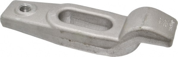 Jergens - 8" OAL x 2-1/8" Overall Width x 2-1/16" Overall Height, Gooseneck Clamp - Grade C-1030/C-1035 Forged Steel, 9/16" Nose Height x 1-1/2" Nose Width, 1-5/8" Slot Len x 13/16" Slot Width, 1-1/4" Neck Len - Exact Tooling