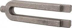Jergens - 3-1/4" Wide x 1-3/8" High, Forged Steel, U Shaped Strap Clamp - 1" Stud, 9-1/8" Travel, 12" OAL, 1-1/16" Slot Width - Exact Tooling