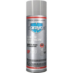 Sprayon - 8 oz Automotive Gasket Sealant - 122°F Max, Clear, Comes in Aerosol Can - Exact Tooling