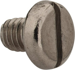 Value Collection - M4x0.70 Metric Coarse, 5mm Length Under Head Slotted Drive Machine Screw - Pan Head, Grade 18-8 & A2 Stainless Steel, Uncoated, Without Washer - Exact Tooling