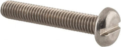Value Collection - M5x0.80 Metric Coarse, 30mm Length Under Head Slotted Drive Machine Screw - Pan Head, Grade 18-8 & A2 Stainless Steel, Uncoated, Without Washer - Exact Tooling