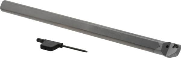 Seco - 0.812" Min Bore Diam, 10" OAL, 5/8" Shank Diam, SCLC Indexable Boring Bar - CCMT Insert, Screw Holding Method - Exact Tooling