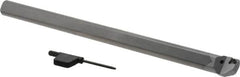 Seco - 0.812" Min Bore Diam, 10" OAL, 5/8" Shank Diam, SCLC Indexable Boring Bar - CCMT Insert, Screw Holding Method - Exact Tooling
