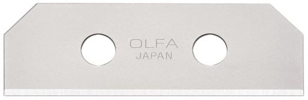 Olfa - 10 Piece Steel Safety Blade - 2-1/8" OAL - Exact Tooling