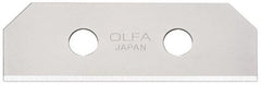 Olfa - 10 Piece Steel Safety Blade - 2-1/8" OAL - Exact Tooling