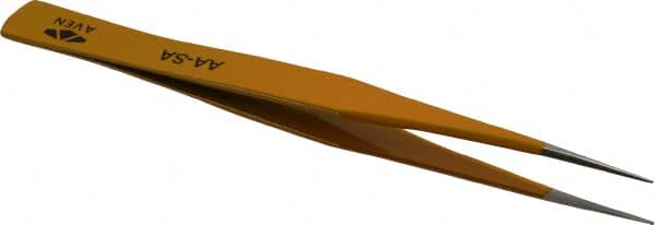 Aven - 5" OAL AA-SA Color Coded Precision Tweezers - Stainless Steel, AA-SA Pattern - Exact Tooling