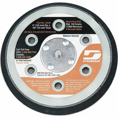 Dynabrade - 6" Diam Disc Backing Vacuum Replacement Pad - Medium Density, 12,000 RPM - Exact Tooling