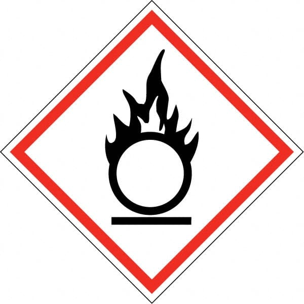 NMC - Blank GHS Shipping Labels - 4" High x 4" Wide - Exact Tooling