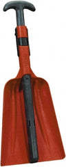 Remco - 12-3/8" High Square Plastic Shovel - 31" Long D-Grip Handle - Exact Tooling