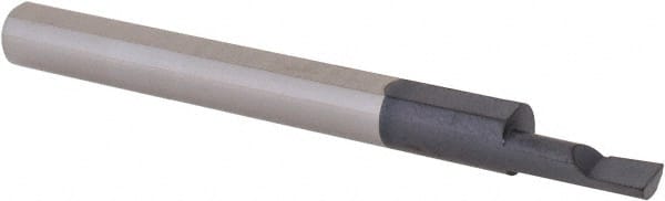 Scientific Cutting Tools - 0.12" Min Bore Diam, 0.35" Max Bore Depth, 3/16 Shank Diam, Corner Radius Boring Bar - Exact Tooling