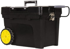 Stanley - Mobile Tool Chest - 14-15/32" Wide x 14-15/32" Deep x 16-3/4" High, Polypropylene Resin, Black - Exact Tooling