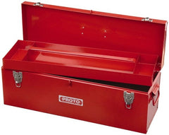 Proto - 1 Compartment 1 Tray Tool Box - 26" Wide x 9-1/2" Deep x 8-1/2" High, Steel, Red - Exact Tooling