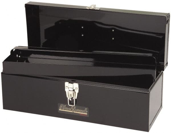 Blackhawk by Proto - 1 Tray Tool Box - 19" Wide x 7" Deep x 7" High, Steel, Black - Exact Tooling