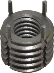 Jergens - 3/8-16 Internal, 5/8-11 External, UNC, 1/2" Insert Length, Extra Heavy Duty Keylocking Thread Inserts - Carbon Steel, Zinc Phosphate Finish, Grade C1215, 2B Internal Class of Fit, 2A External Class of Fit, Use Tool 215-064736 - Exact Tooling