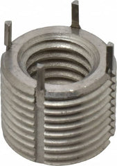 Jergens - 1/2-13 Internal, 3/4-16 External, UNC, 5/8" Insert Length, Heavy Duty Keylocking Thread Inserts - Stainless Steel, Passivated Finish, Grade 303, 2B Internal Class of Fit, 2A External Class of Fit, Use Tool 215-064706 - Exact Tooling
