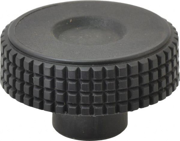Elesa - 1.57" Head, Knurled Knob - Female Insert, Plastic - Exact Tooling