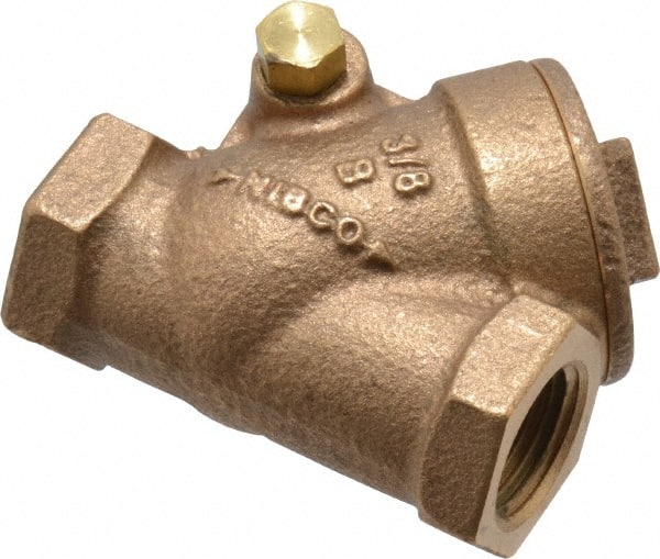 NIBCO - 3/8" Bronze Check Valve - Y-Pattern, FNPT x FNPT, 200 WOG - Exact Tooling