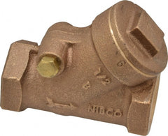 NIBCO - 1/2" Bronze Check Valve - Y-Pattern, FNPT x FNPT, 200 WOG - Exact Tooling