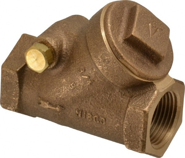 NIBCO - 3/4" Bronze Check Valve - Y-Pattern, FNPT x FNPT, 200 WOG - Exact Tooling