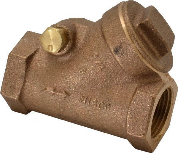 NIBCO - 3/4" Bronze Check Valve - Y-Pattern, FNPT x FNPT, 200 WOG - Exact Tooling