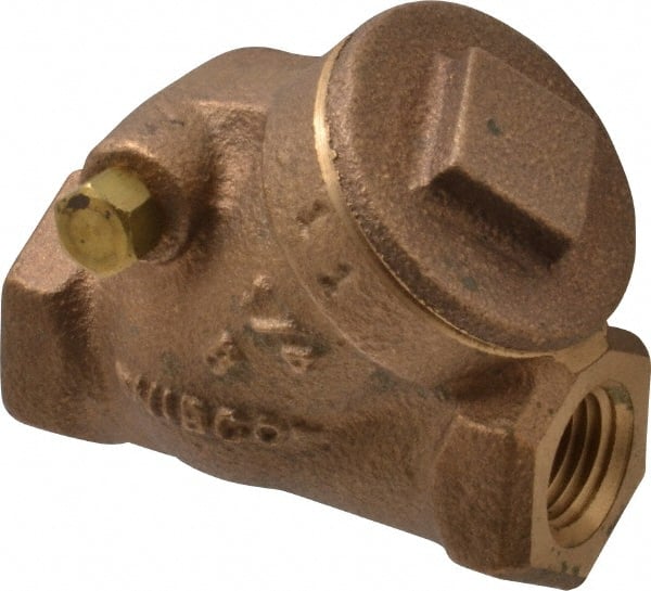 NIBCO - 1/4" Bronze Check Valve - Y-Pattern, FNPT x FNPT, 200 WOG - Exact Tooling