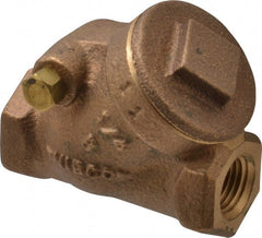NIBCO - 1/4" Bronze Check Valve - Y-Pattern, FNPT x FNPT, 200 WOG - Exact Tooling