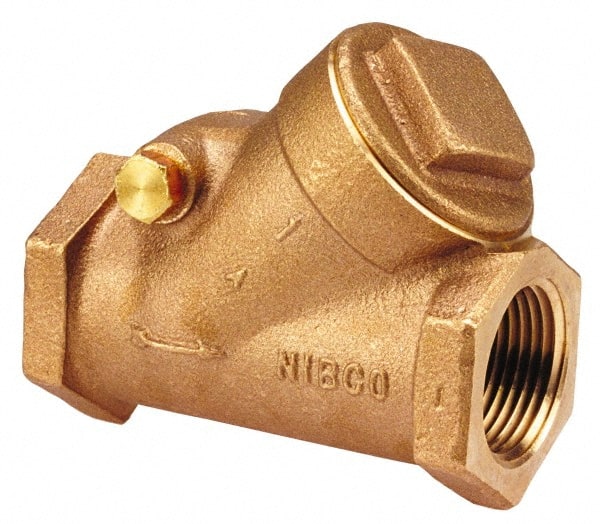 NIBCO - 3/8" Bronze Check Valve - Y-Pattern, FNPT x FNPT, 600 WOG - Exact Tooling