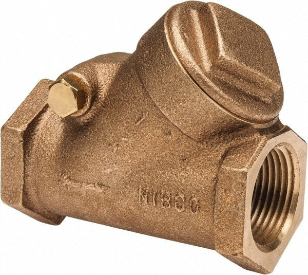 NIBCO - 1" Bronze Check Valve - Y-Pattern, FNPT x FNPT, 300 WOG - Exact Tooling