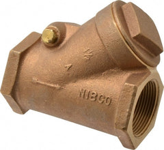 NIBCO - 1-1/2" Bronze Check Valve - Y-Pattern, FNPT x FNPT, 300 WOG - Exact Tooling